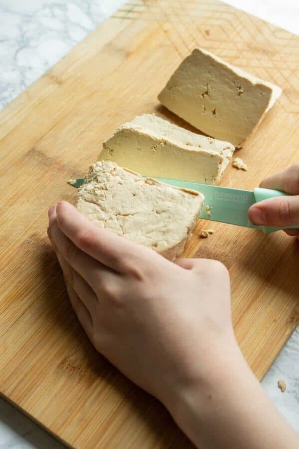 Cutting the tofu
